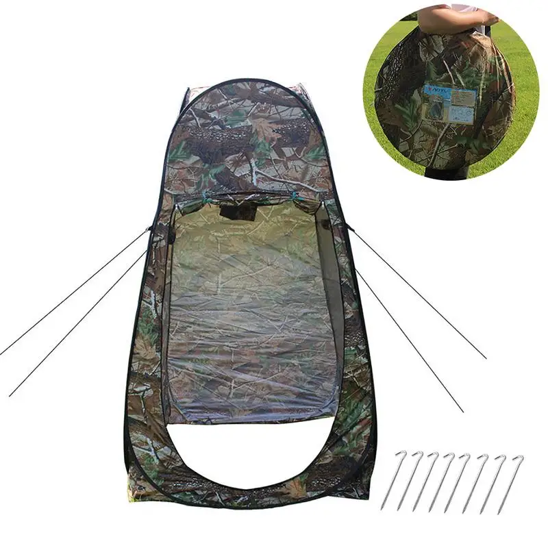 

Outdoor Folding Pop-up Tent Camouflage Camping Shower Bathroom Toilet Privacy Cloakroom Storage Unique Mobile Tent