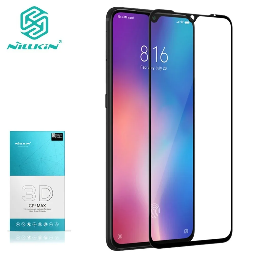 Najtaniej Dla Xiao mi mi 9 szkło hartowane dla Xiao mi mi 9 explorer szkło 3D Nillkin CP + Max pełna osłona ekranu