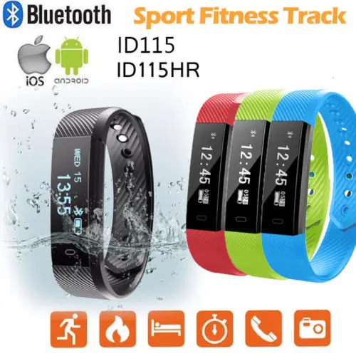 

ID115 Plus Bluetooth Sports Activity Tracker Watch Bracelet Wristband Watch for Kids Women Men