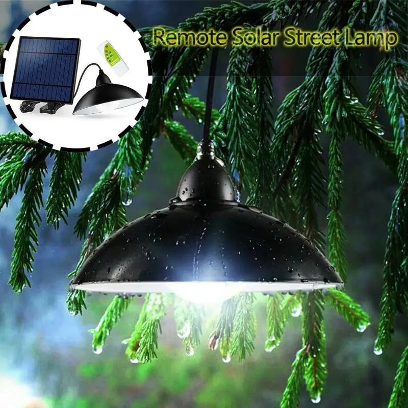 

12LED Solar Street Light Chandelier Remote Control Garden Lawn Floodlight