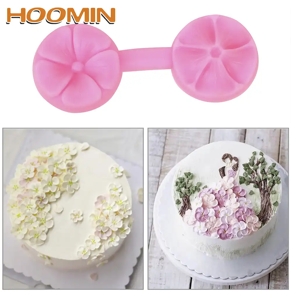 Hoomin 3d 花の形のシリコーン型ケーキツール Diy フォンダンケーキデコレーションツールチョコレート菓子型 Cake Molds Aliexpress