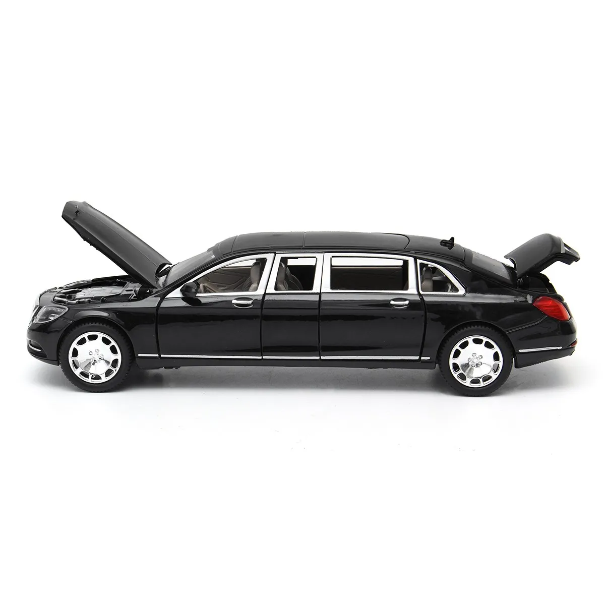 1:24 для Mercedes Maybach S600 Limousine литая под давлением металлическая модель автомобиля игрушка для детей Рождественский подарок игрушка автомобиль коллекция