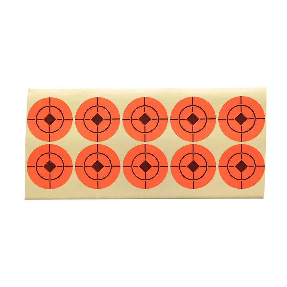 Горячая шт. 5 шт. оранжевый наклейки мишень 4/7,5 см целевой Bullseye наклейки для охота лук стрелка Стрельба интимные аксессуары