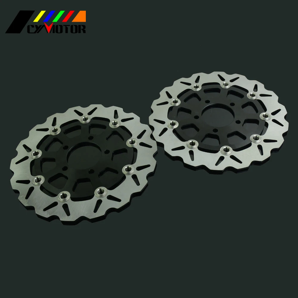 

2PCS Motorcycle Floating Brake Discs Rotor For SUZUKI GSX750F GSX600F 2004 2005 2006 GSF650 SV650 GSX 600F 750F