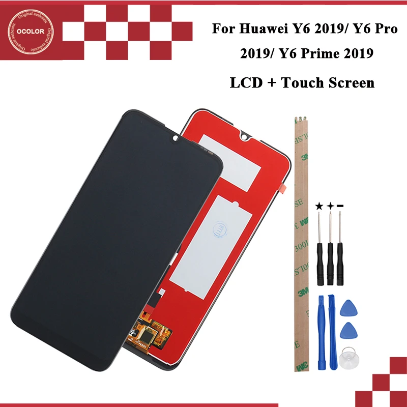 ЖК экран ocolor для huawei Y6 2019 дисплей Pro + сенсорный Prime Enjoy 9e с инструментами|Экраны