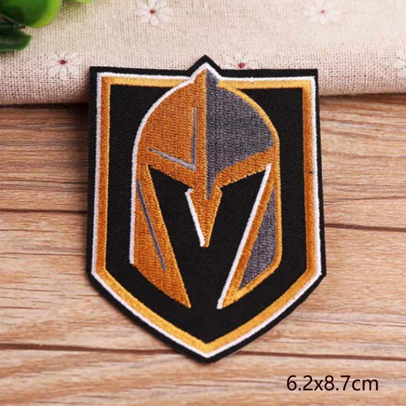 

1PCS Warrior helmet Patch Fabric sticker Iron-On clothes Garment DIY Apparel