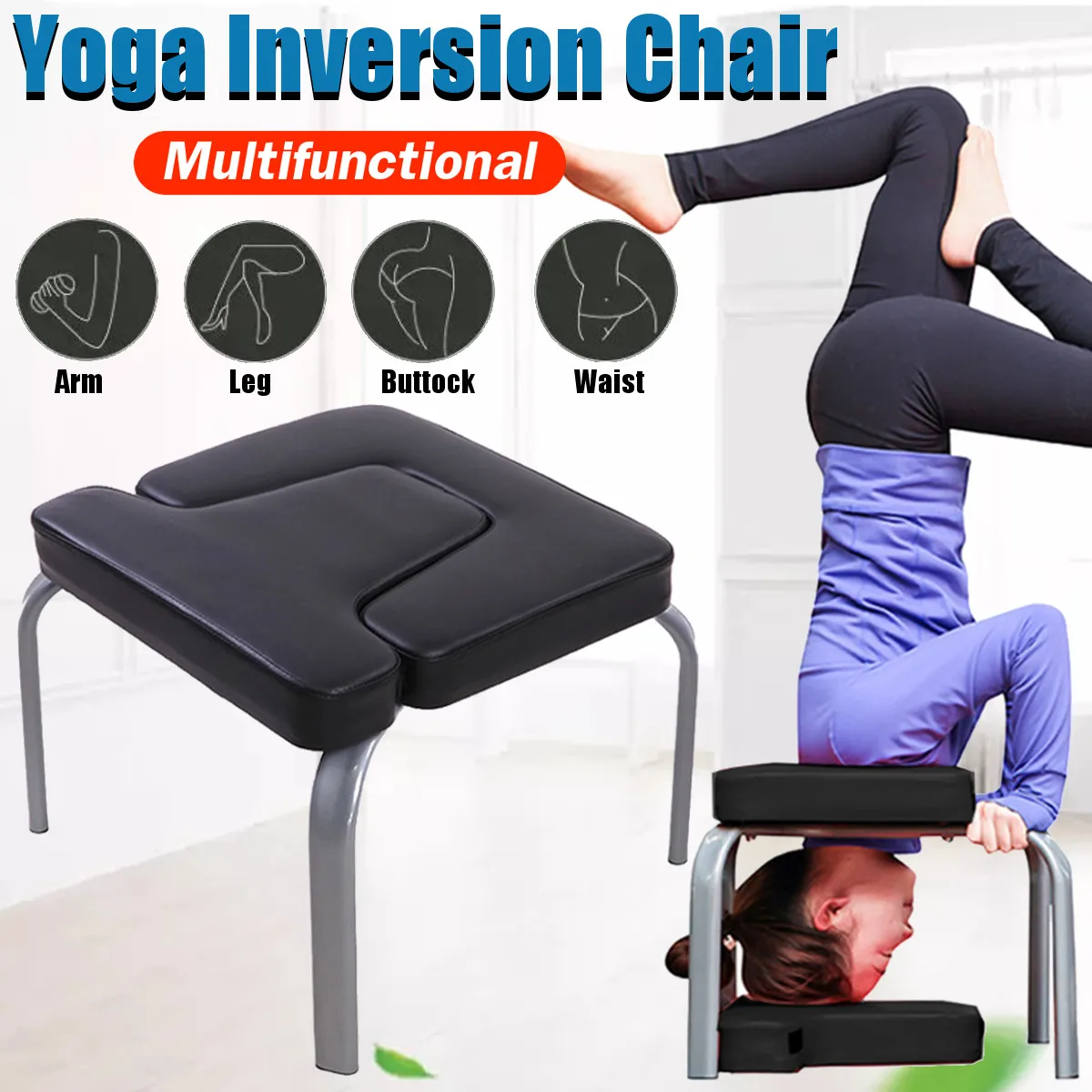 43 42 37cm Yoga Aids Workout Chair Headstand Stool Multifunctional