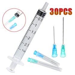10pcs 3ml Syringe injector with 10pcs Green 21G Tip Needles+10pcs Blue 23G Injection Needles for Mixing Liquid Gels and Glues