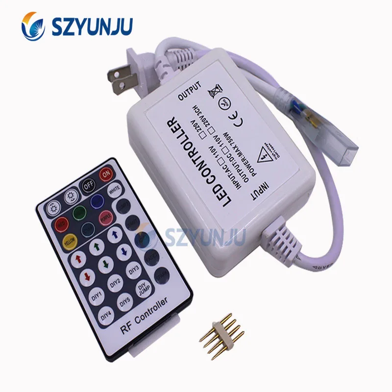 AC 110v-120V US plug RF RGB controller 28 Key Remote led for high power 5050 110V strip | Освещение