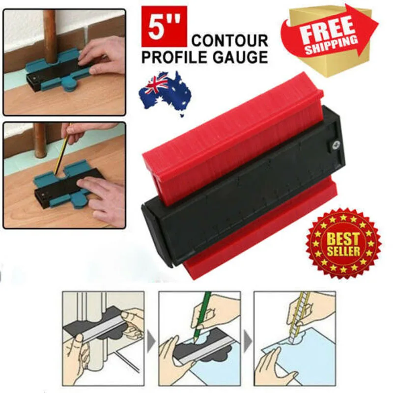

Shape Contour Duplicator Profile Gauge Tiling Laminate Tiles Edge Shaping Wood