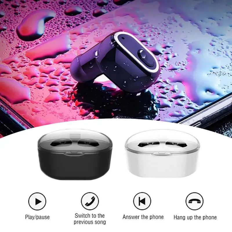 Беспроводные наушники Bluetooth 5 0 с шумоподавлением водостойкие зарядным
