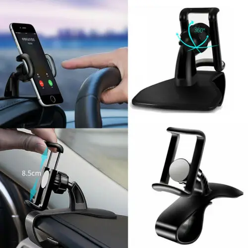 

US Universal 360° Car Mount Windshield Mobile Cell Phone GPS Holder Stand Cradle