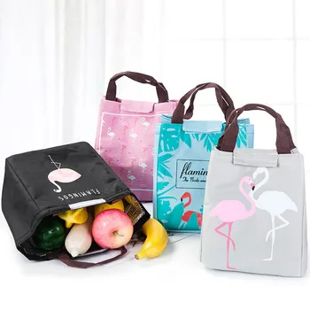 

Ins Flamingo Thermal Insulation Bag Waterproof Infant Keep Warmer Thermal Portable Outdoor Picnic Lunch Bag Mutifunction Handbag