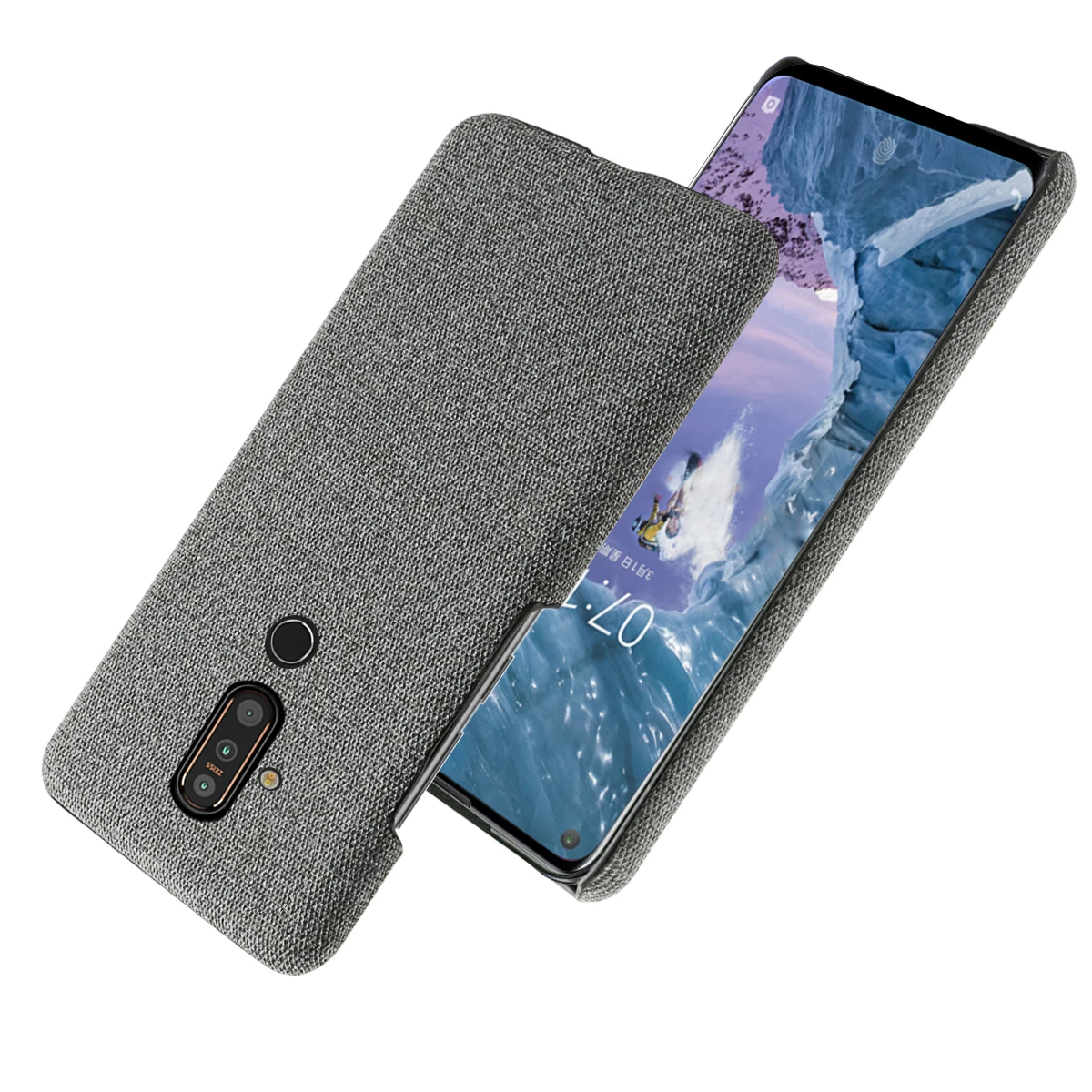 

For Nokia X71 Case Ultra Thin Back Hard PC Woven Fabric Cloth Texture Shockproof Cover For Nokia X71 Anti-Shock Case Cover
