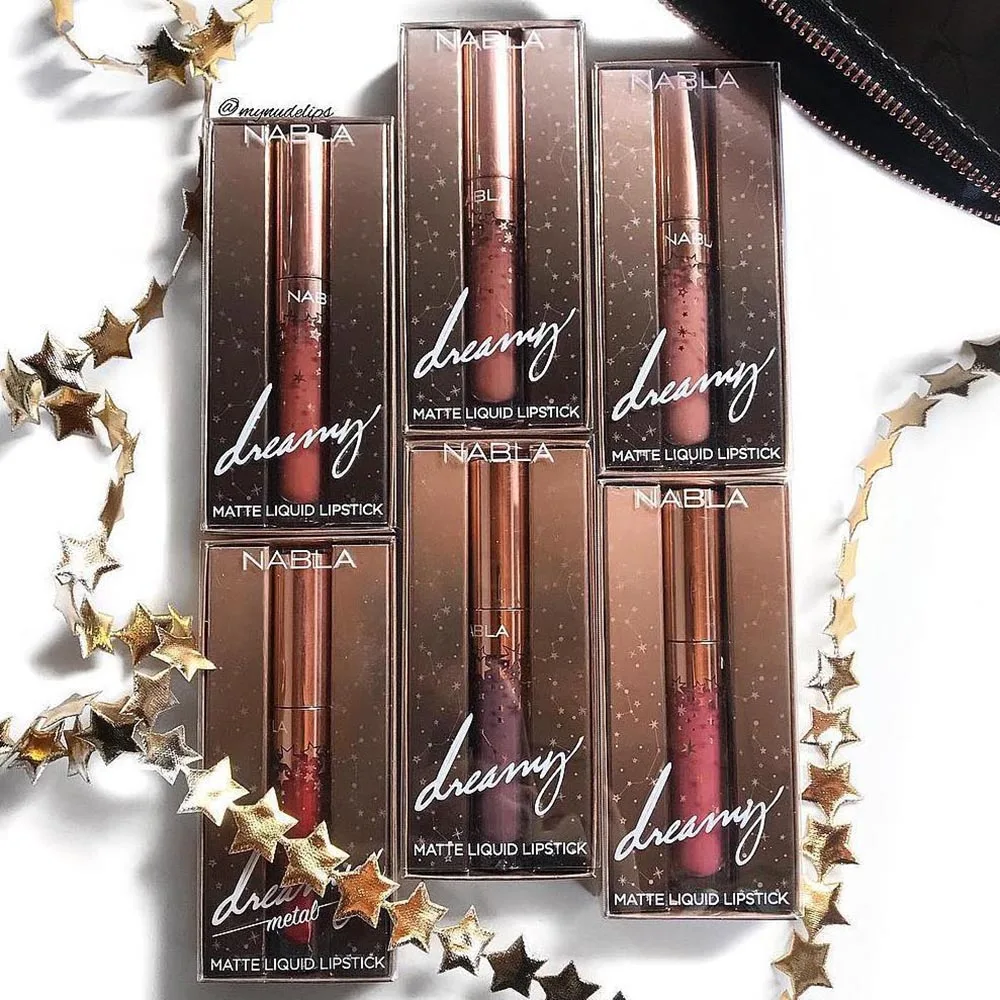 

LUTER Waterproof Lip Gloss Matte Liquid Lipstick Lipkit Cosmetics Makeup Nabla DREAMY METAL LIQUID LIPSTICK