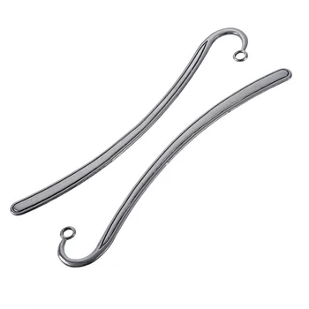 

5pcs/set Silver Metal Bookmarks Simple Design Antique Vintage Book Markers 12.5cm