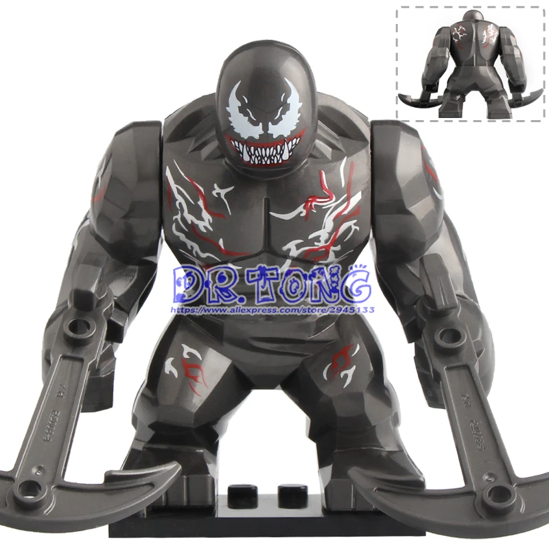 

20PCS/LOT Marvel Super Heroes Riot Thanos Venom Carnage Green Lantern Action Figure Building Blocks Toys for Children XH1047