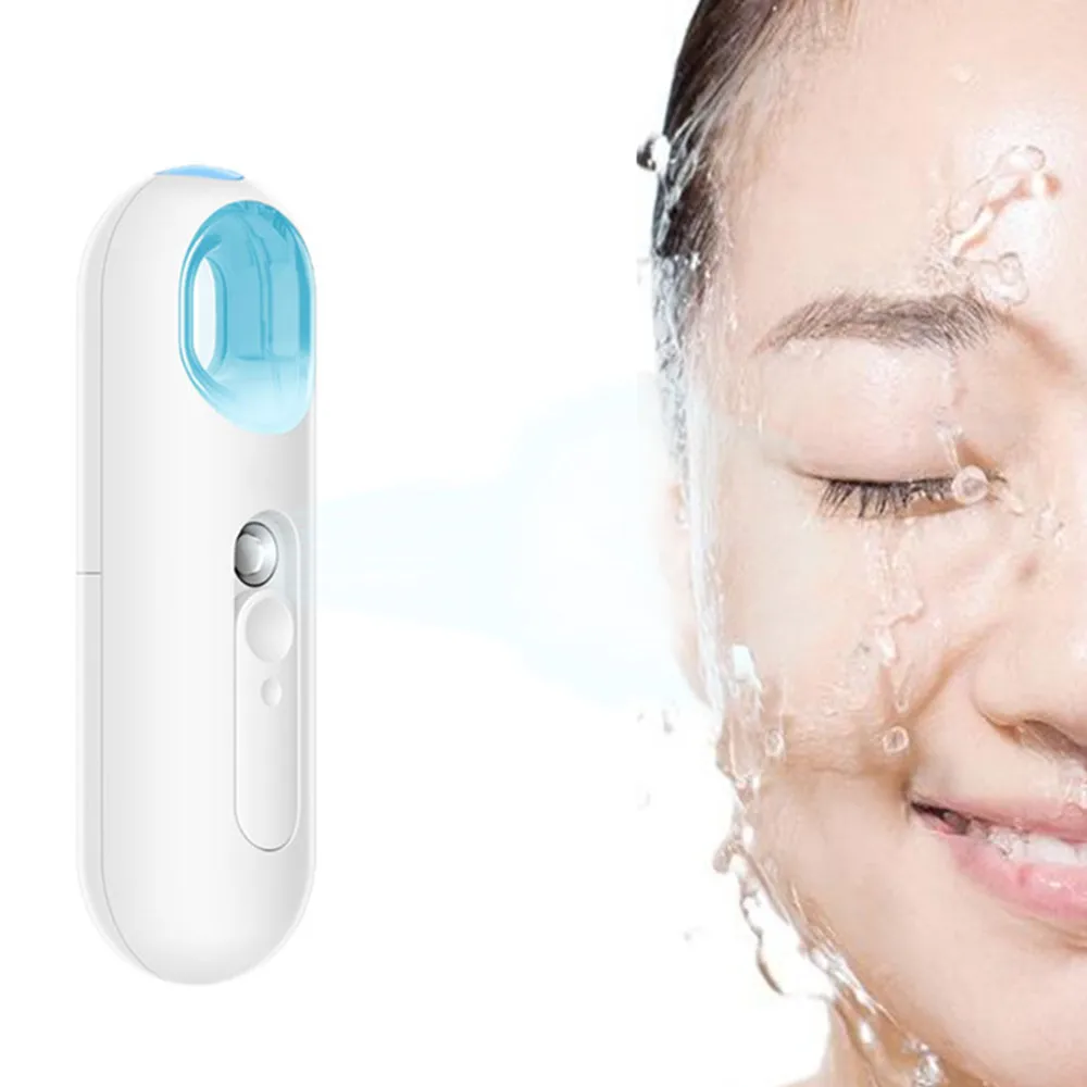Mini Portable 22ml Nano Mist Spray Facial Steamer Moisturizing Sprayer