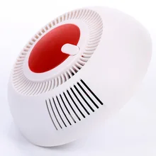 ABS светодиодной вспышкой безопасности датчик дыма защиты независимый 85 дБ звуковой датчик для дымоуловителя для дома безопасности