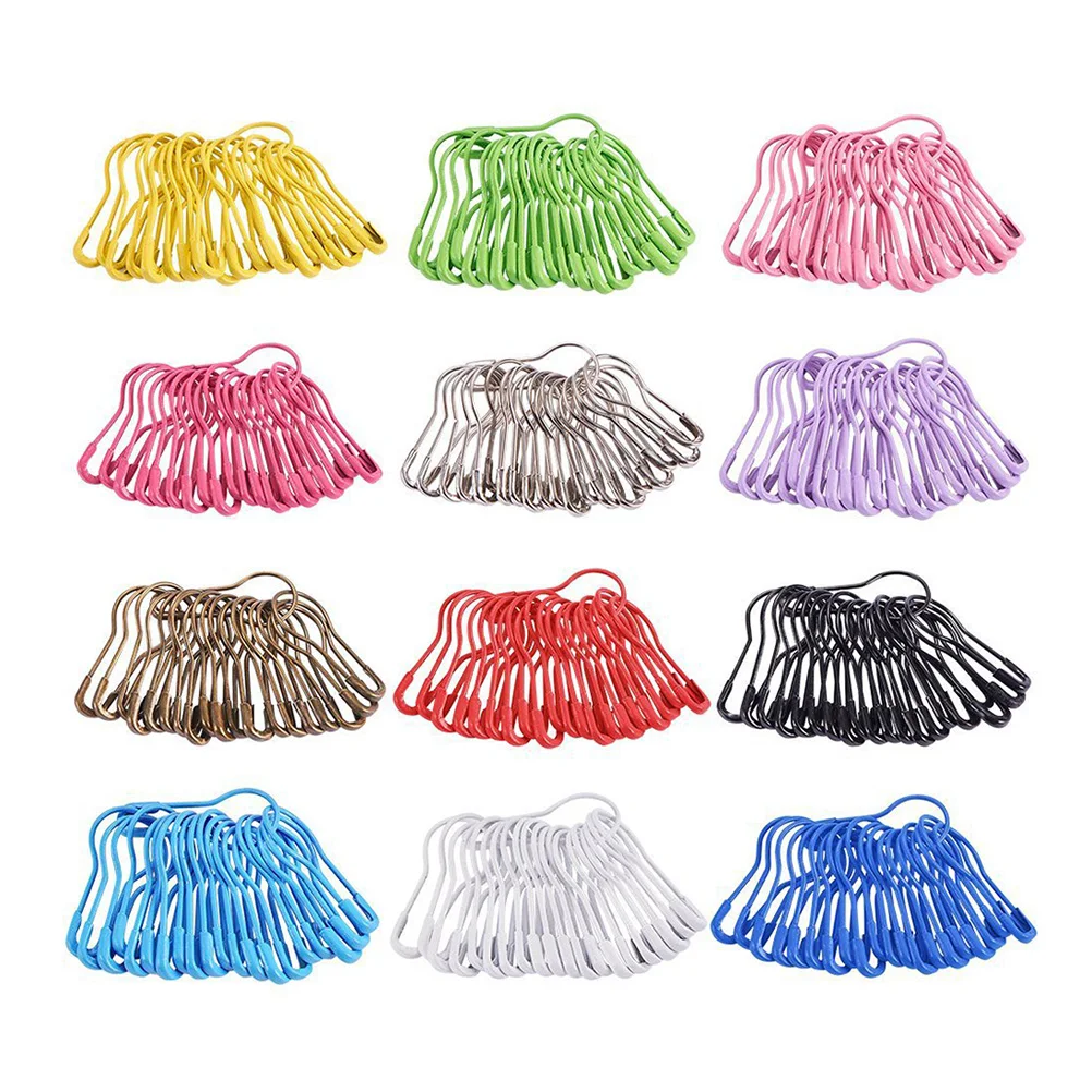 

360pcs Colorful Practical Durable Metal Gourd Pin Bulb Pin Safety Pin for Crafting DIY Project Clothing