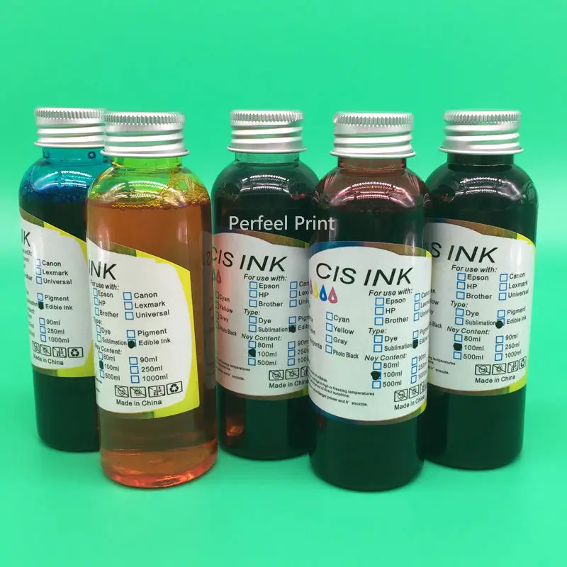 

5PCS PGI-250 CLI-251 Edible Ink For Canon PIXMA IP7220 IP8720 MG5420 MX922 MX722 IX6820 MG5520 MG5620 MG6420 MG6620 PGI250