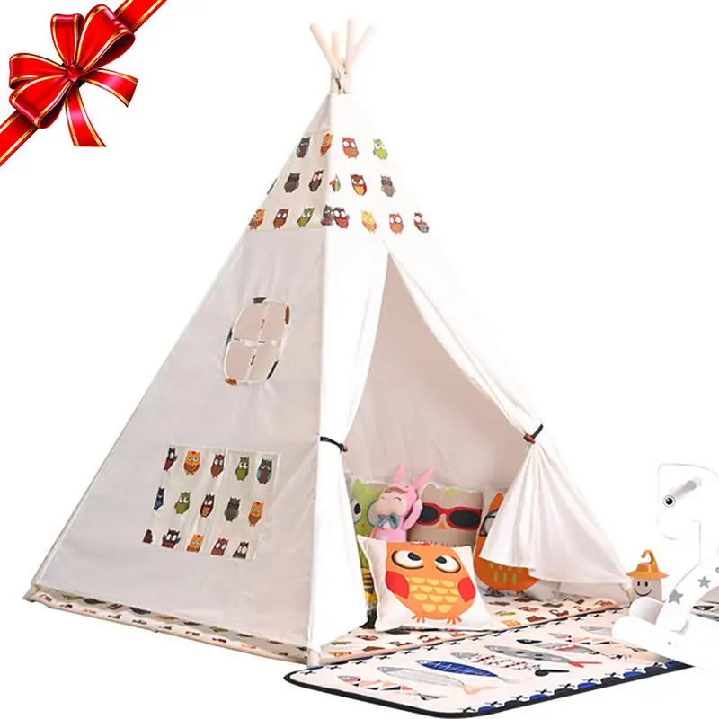 Индия детский вигвам милые животные Сова сетчатая палатка кроватка детская игрушка палатка декор комнаты подарок на день рождения