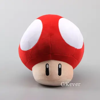 

Super Mario Bros Mushrooms Red Color Plush Toy Super Soft Dolls 9"23 cm Kids Gift