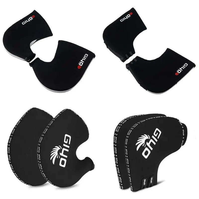

Bicycle Thermal Gloves Winter Warm Wind Rainproof Handlebar Mittens Cycling Thermal Cover Gloves for Bicycle Black