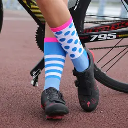 Мужские и женские профессиональные велосипедные носки хорошего качества для дорожного велосипеда, компрессионные носки для спорта на