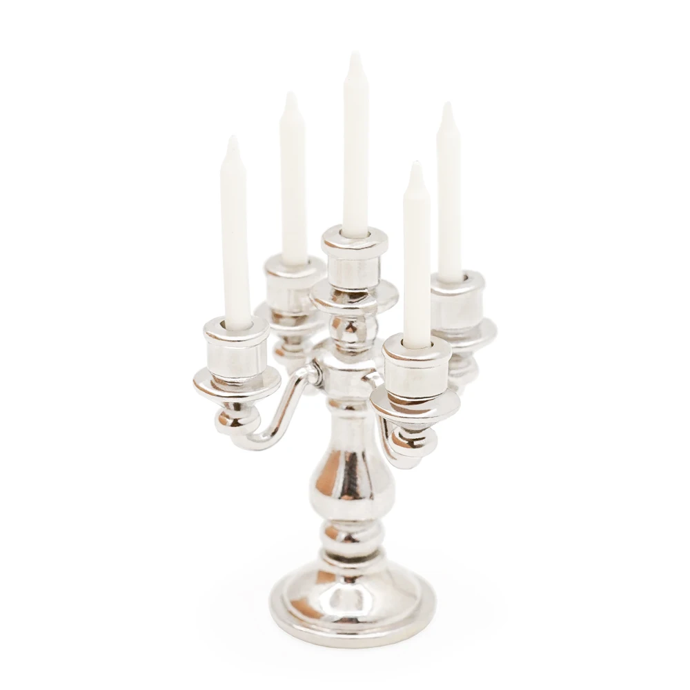 Kerzenleuchter Kerzenständer 2,7 cm Puppenstube Miniatur 