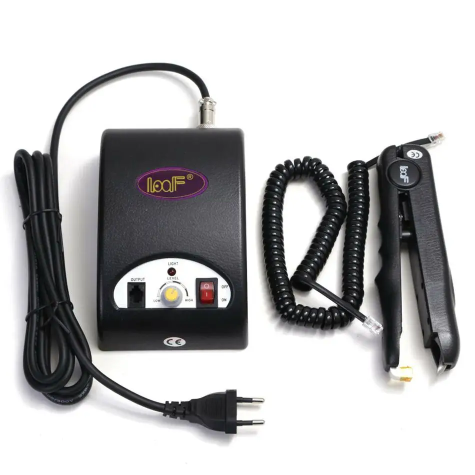 

Ultrasonic Hair Extension Connector Fusion Hair Machine Iron For U Tip Hair Application Black Color