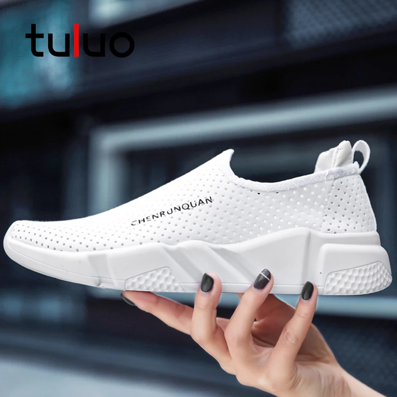 

TULUO Fashion Men Women Running Shoes Summer Lightweight Breathable Mesh Unisex Outdoor Walking Athletic Male Sneakers Sports