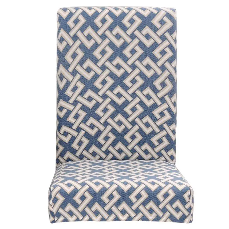 Geometry Print Chair Cover Elastic Thin Stretch Seat Case Slipcover Home Hotel Banquet Decoration Kitchen Suppliers Accessories | Дом и сад