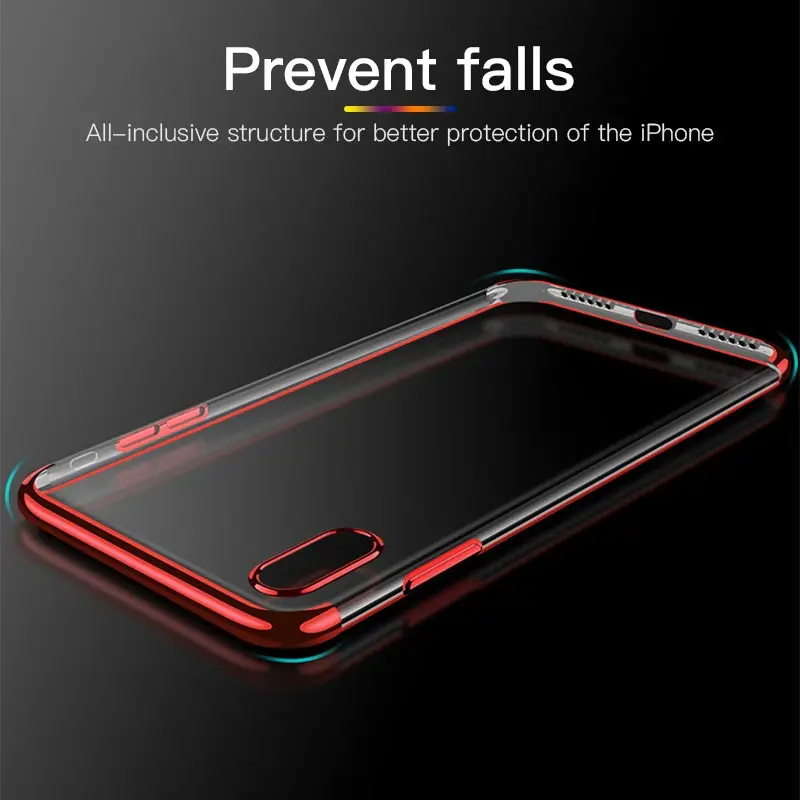 Goedkoop Transparante TPU Zachte Casel Voor iphone 7 Case iphone X Xs Max XR 8 7 Plus Siliconen Helder Shockproof Beschermhoes voor iphone 8