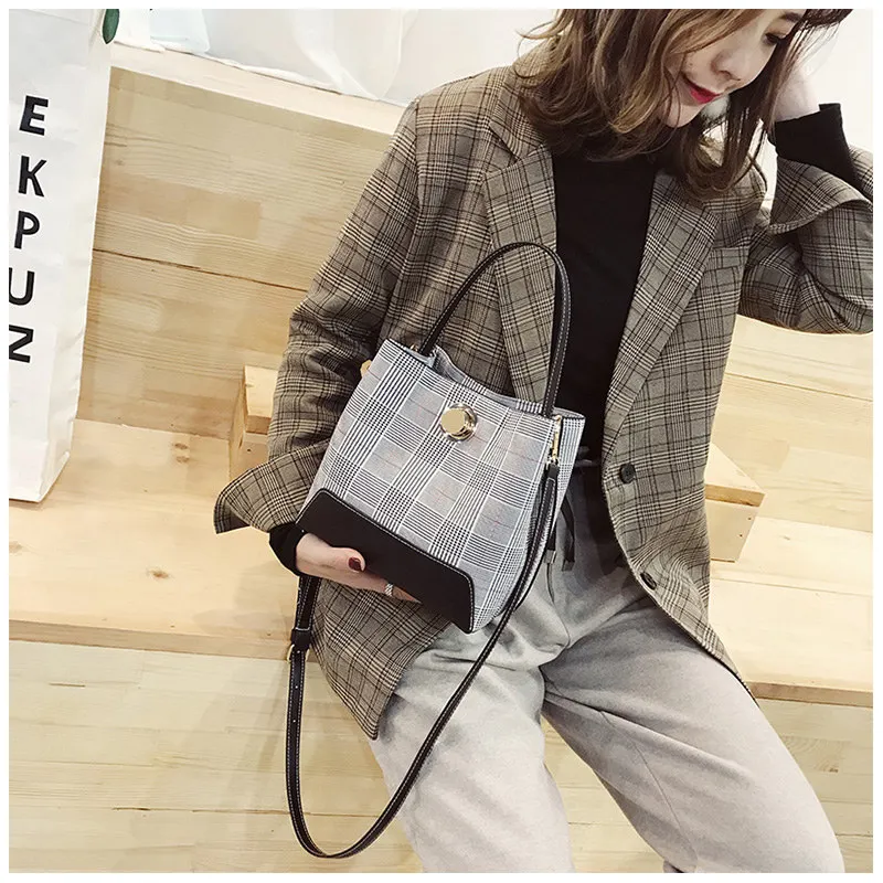 

2019 Fashion Girls Handbags for Women PU Patchwork Soft Female Totes Top-Handle Bags Luxury Women Shoulder Crossbody Bags Design
