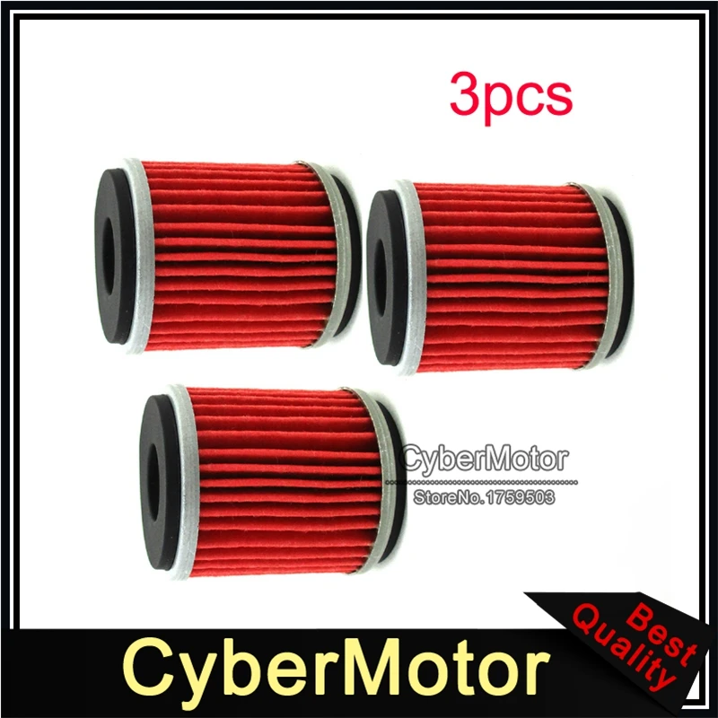 

3x Oil Filter For Yamaha YZ XT YFZ YBR 250 450 TE SM EC 125 YZ XT YFZ CABALLERO