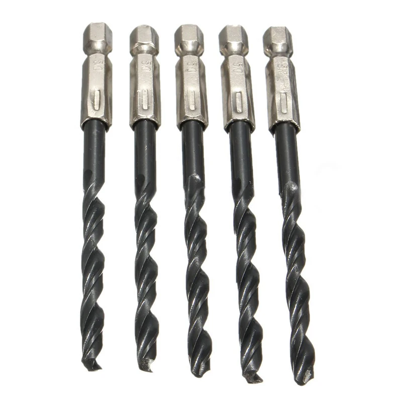15Pcs High Speed Drill Bit Set Titanium Coated HSS Steel Hex Shank Quick Change