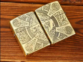 

Wind pure copper kerosene lighter armor revelation men four horsemen lighter kerosene gift