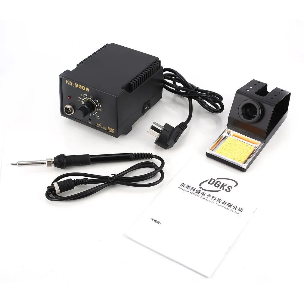 

50W Electric Iron Soldering Station Solder SMD Welder Welding Tool Adjustable Temperature Rework Phone Tablet Repairing