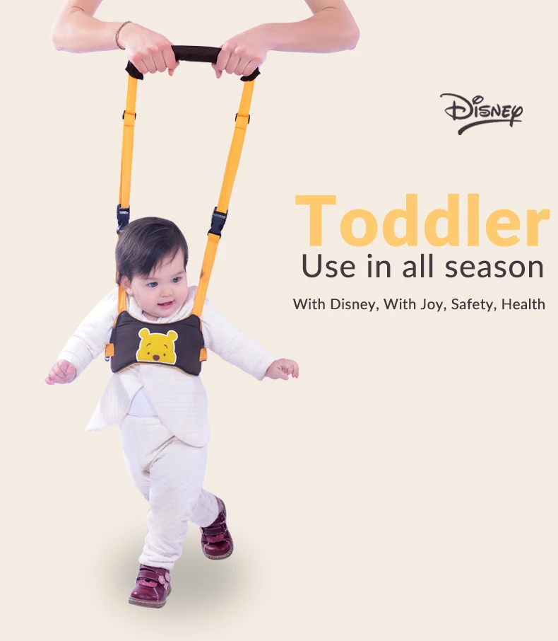 

Disney Baby Walker Assistant Adjustable Strap Cartoon Toddler Leash Learn Walking Belt Child Safety Harness Multi-function