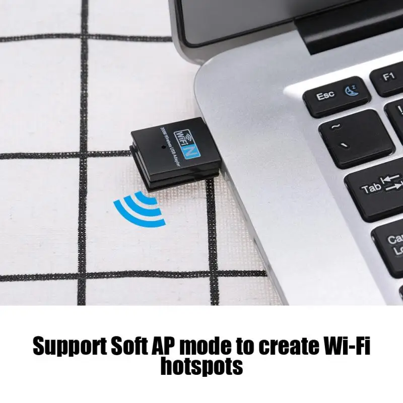 Мини USB LAN сетевая карта Wifi адаптер USB2.0 WiFi приемник 300 Мбит/с для