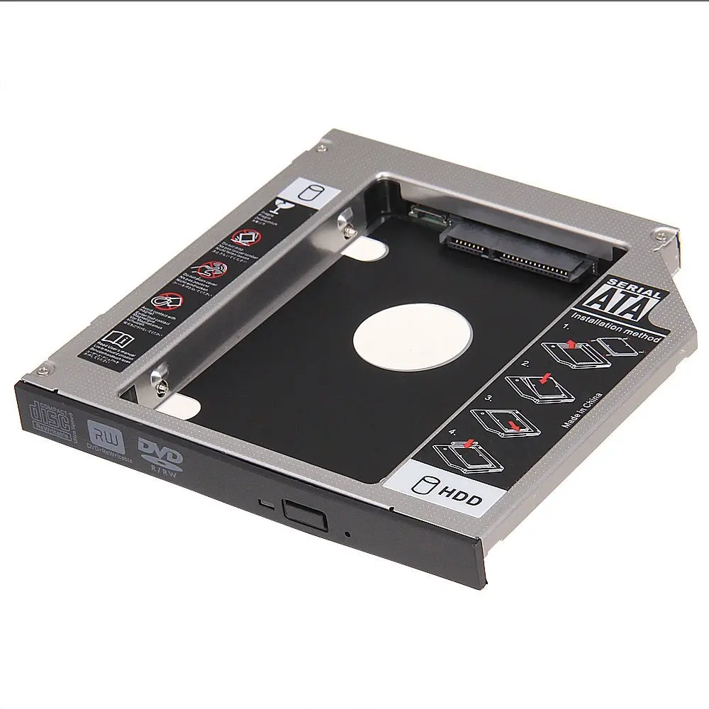 

Support Hard Disk Drive 2.5inch SATA 2nd HDD HD 12.7mm Universal CD DVD-ROM