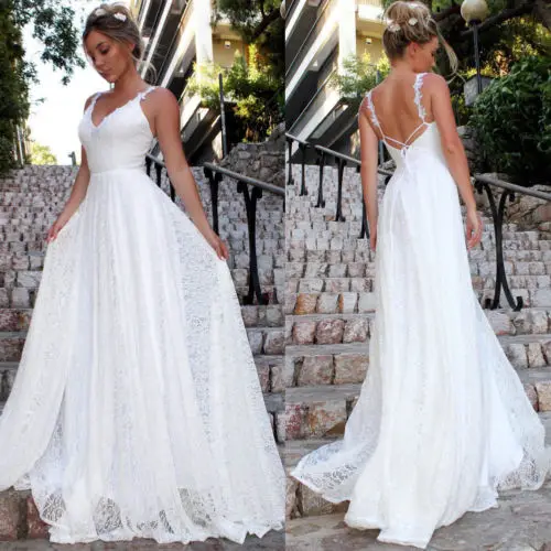 White Long Party Dress Wedding Amazing Sexy Beading Floor