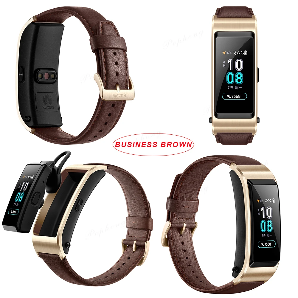 Huawei TalkBand B5 Talk Band смарт-браслет носимые Спортивные Bluetooth браслеты сенсорный AMOLED экран вызова наушники группа