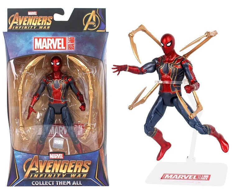 

Original Marvel Avengers endgame Infinity War Action Figure Spiderman Collectible Model With base Toy For Kids Children Gift