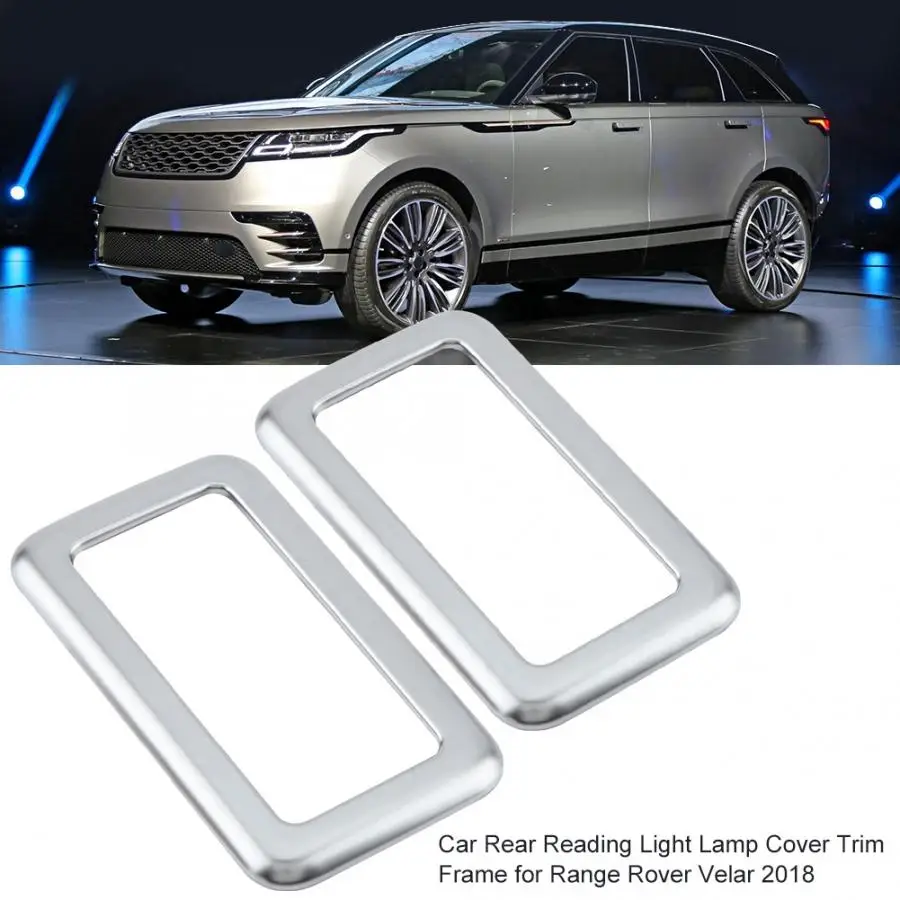 

Interior Mouldings 2Pcs Car Rear Reading Light Lamp Cover Trim Frame for Range Rover Velar 2018 Car Styling