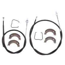 Motorcycle Front & Rear Break Cable With Break Shoes High Temperature Stability/No Brake Fade For Yamaha50 PW50 PY50 G50T break heart front tee