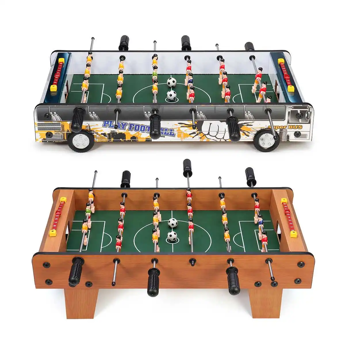

MagiDeal Funny Table Foosball Soccer Games Table Top Sports Home Family Party Leisure Table Game Kids Toys Gifts 61x31x20cm