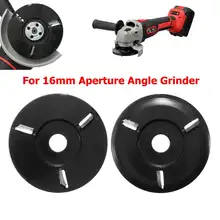 Мощность резьба по дереву дисковая угловая шлифовальная машина Деревообработка турбо плоскость для 16 мм апертура угловая шлифовальная машина вложение фреза