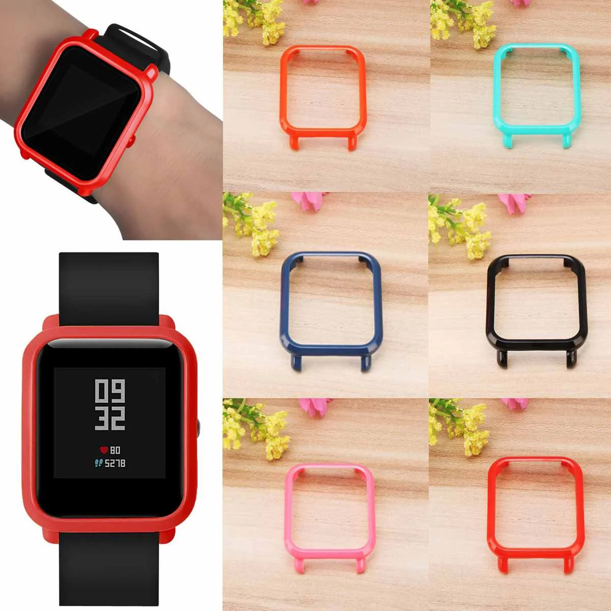 Чехол-рамка для часов Защитная пленка для Xiaomi для Huami Amazfit Bip Bit спортивные часы Молодежные умные аксессуары